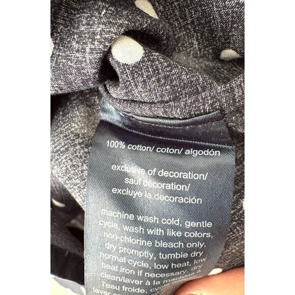 Tommy Hilfiger 100% Cotton Polka Dot Sleeveless Blouse - Picture 3 of 4